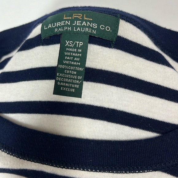 LRL LAUREN JEANS CO RALPH LAUREN TOP SIZE XS/TP - Picture 9 of 10